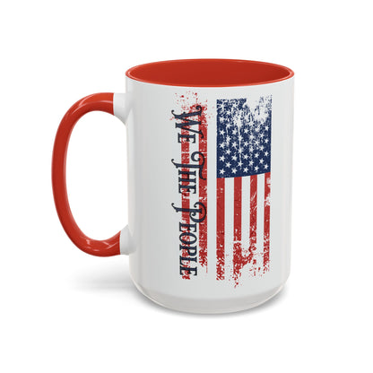 We The People Mug - Accent Coffee Mug (11, 15oz)