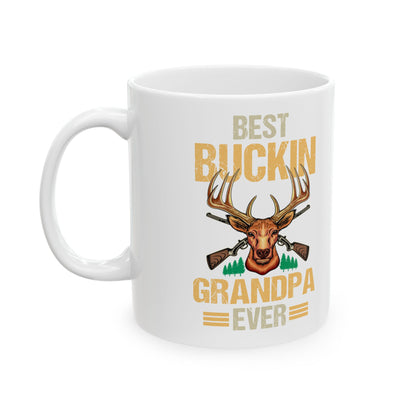 Best Buckin Grandpa - Ceramic Mug, (11oz, 15oz)