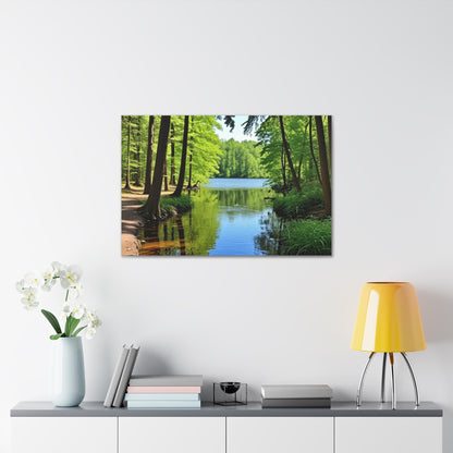 Summer Lake - Canvas Gallery Wraps