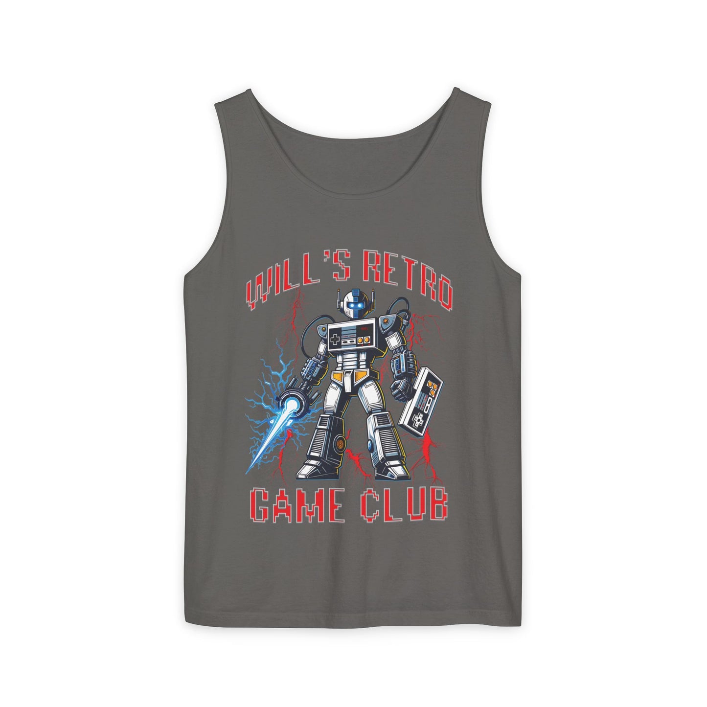 Will's Retro Game Club - Unisex Garment-Dyed Tank Top