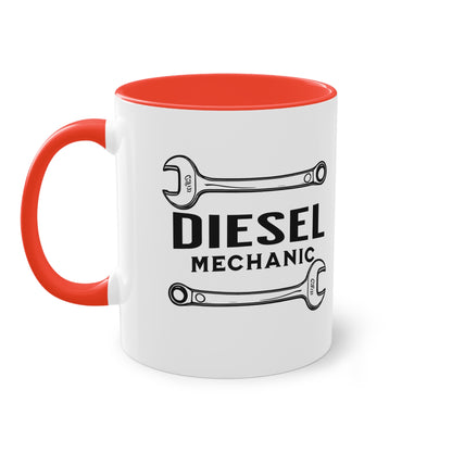 Diesel Mechanic - Two-Tone Coffee Mug, 11oz