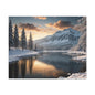 Snowy Lake - Canvas Gallery Wraps