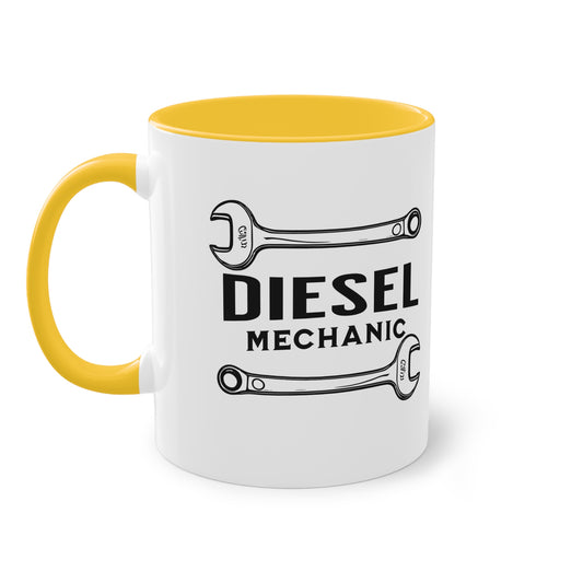 Diesel Mechanic - Two-Tone Coffee Mug, 11oz