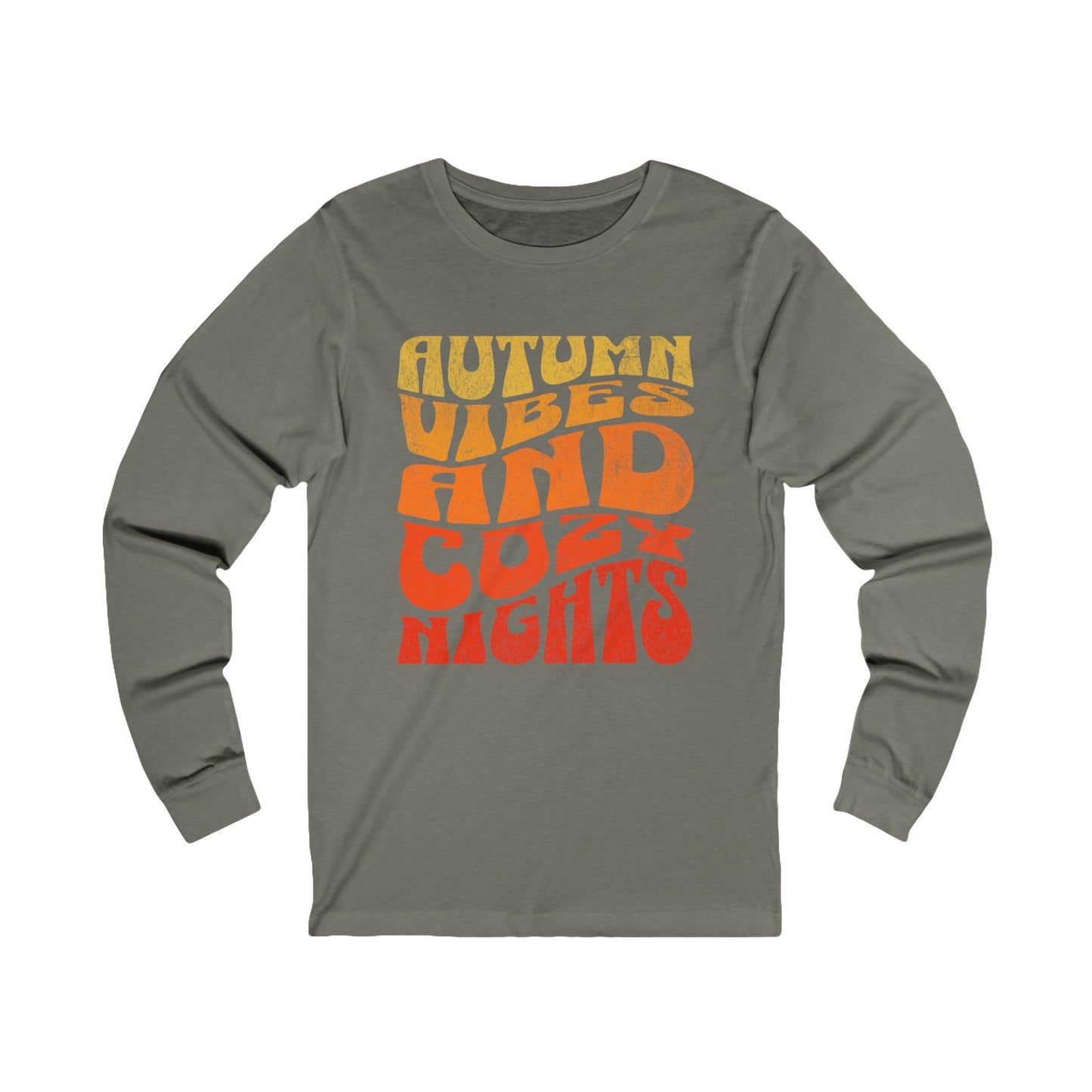 Autumn Vibes and Cozy Nights - Jersey Long Sleeve Tee