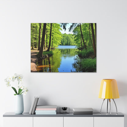 Summer Lake - Canvas Gallery Wraps