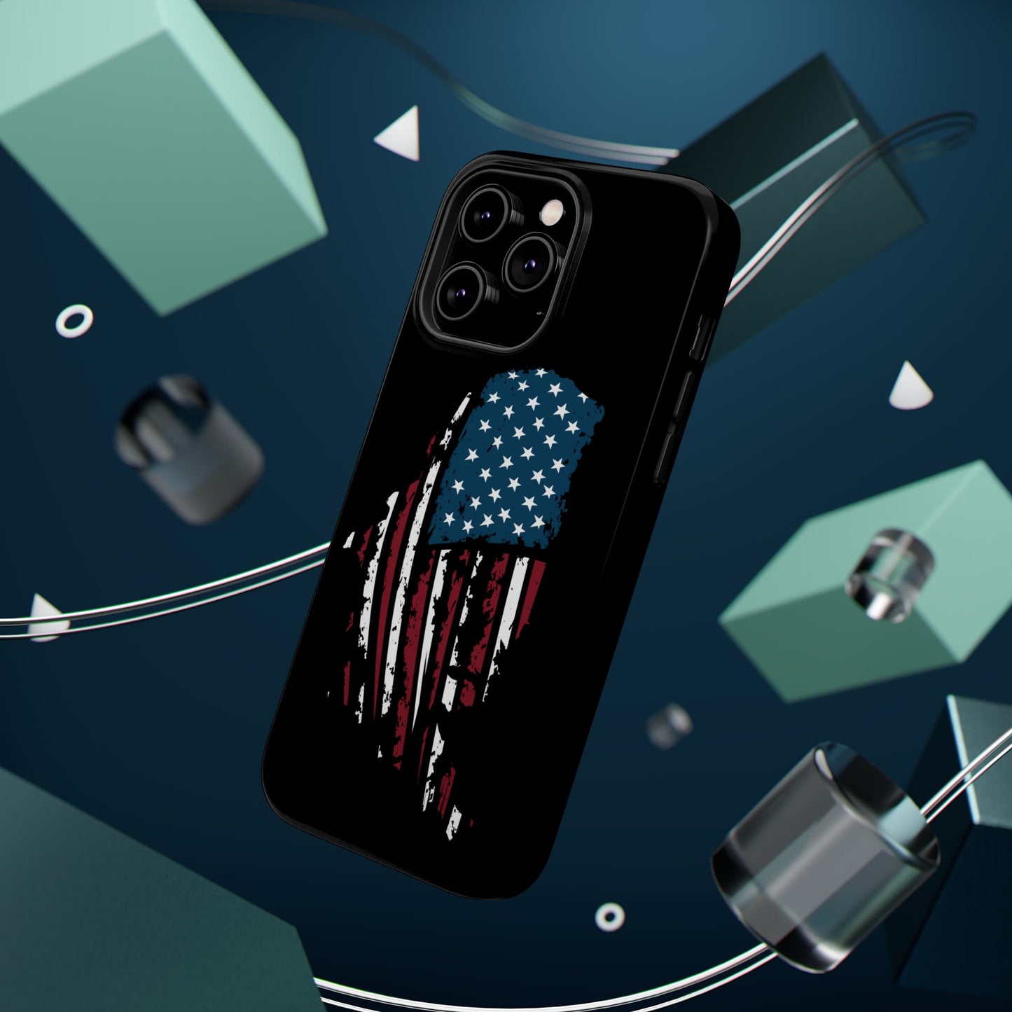 US Flag - iPhone Magnetic Tough Case