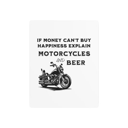 Motorcycles & Beer - Metal Art Sign