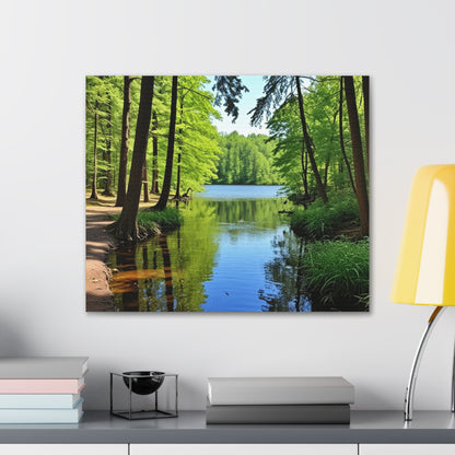 Summer Lake - Canvas Gallery Wraps