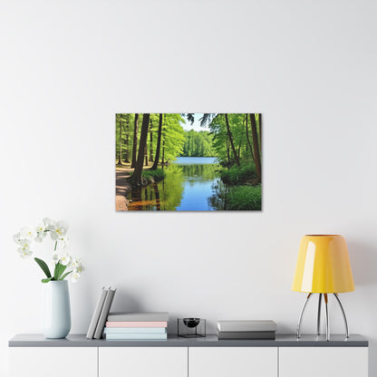 Summer Lake - Canvas Gallery Wraps