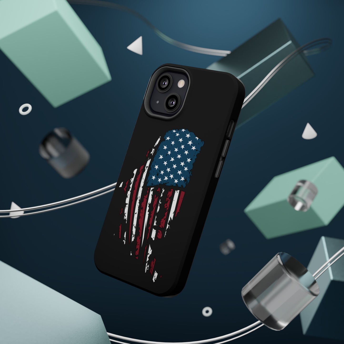 US Flag - iPhone Magnetic Tough Case