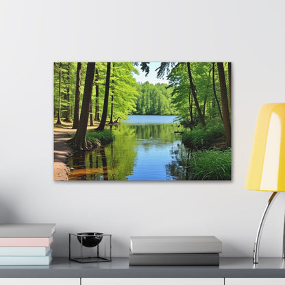 Summer Lake - Canvas Gallery Wraps