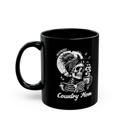 Country Mom - Black Mug (11oz, 15oz)