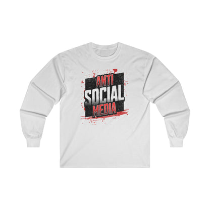 Anti Social media - Unisex Ultra Cotton Long Sleeve Tee