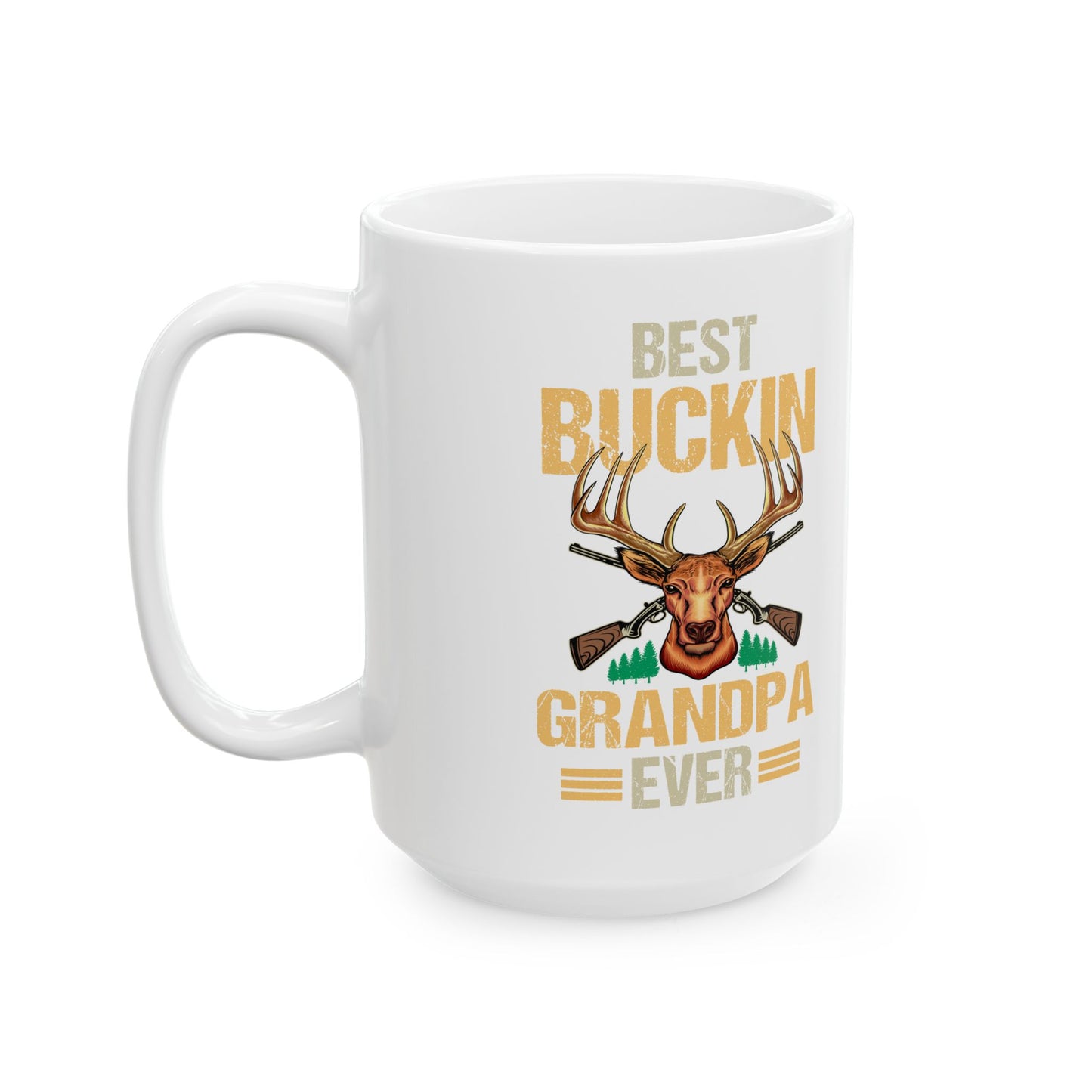 Best Buckin Grandpa - Ceramic Mug, (11oz, 15oz)