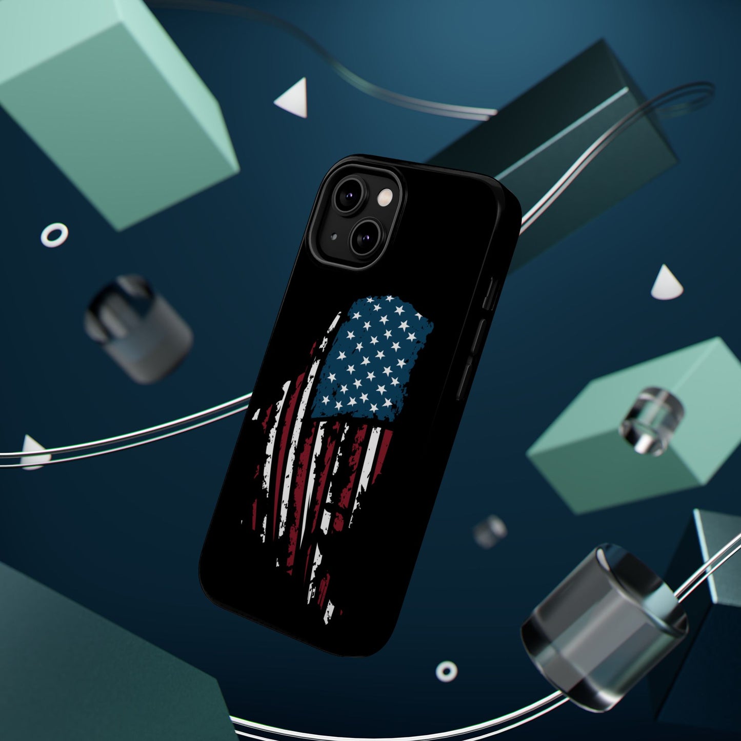 US Flag - iPhone Magnetic Tough Case