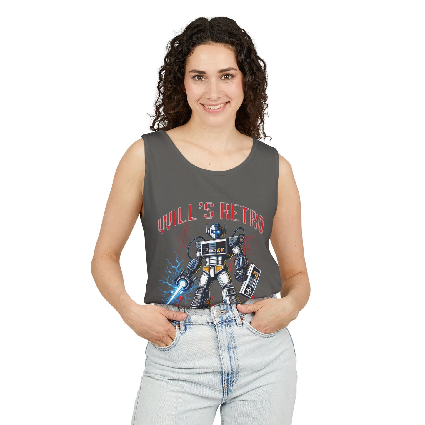 Will's Retro Game Club - Unisex Garment-Dyed Tank Top