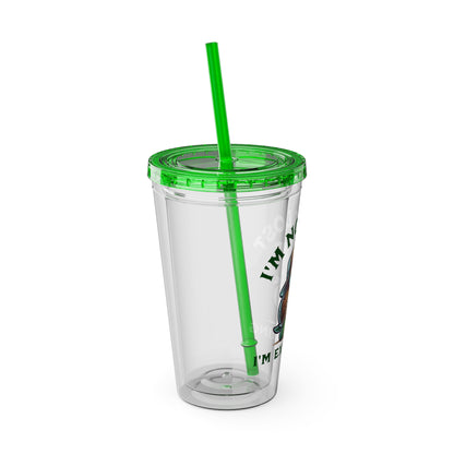 I'm Not Lost, I'm Exploring - Sunsplash Tumbler with Straw, 16oz