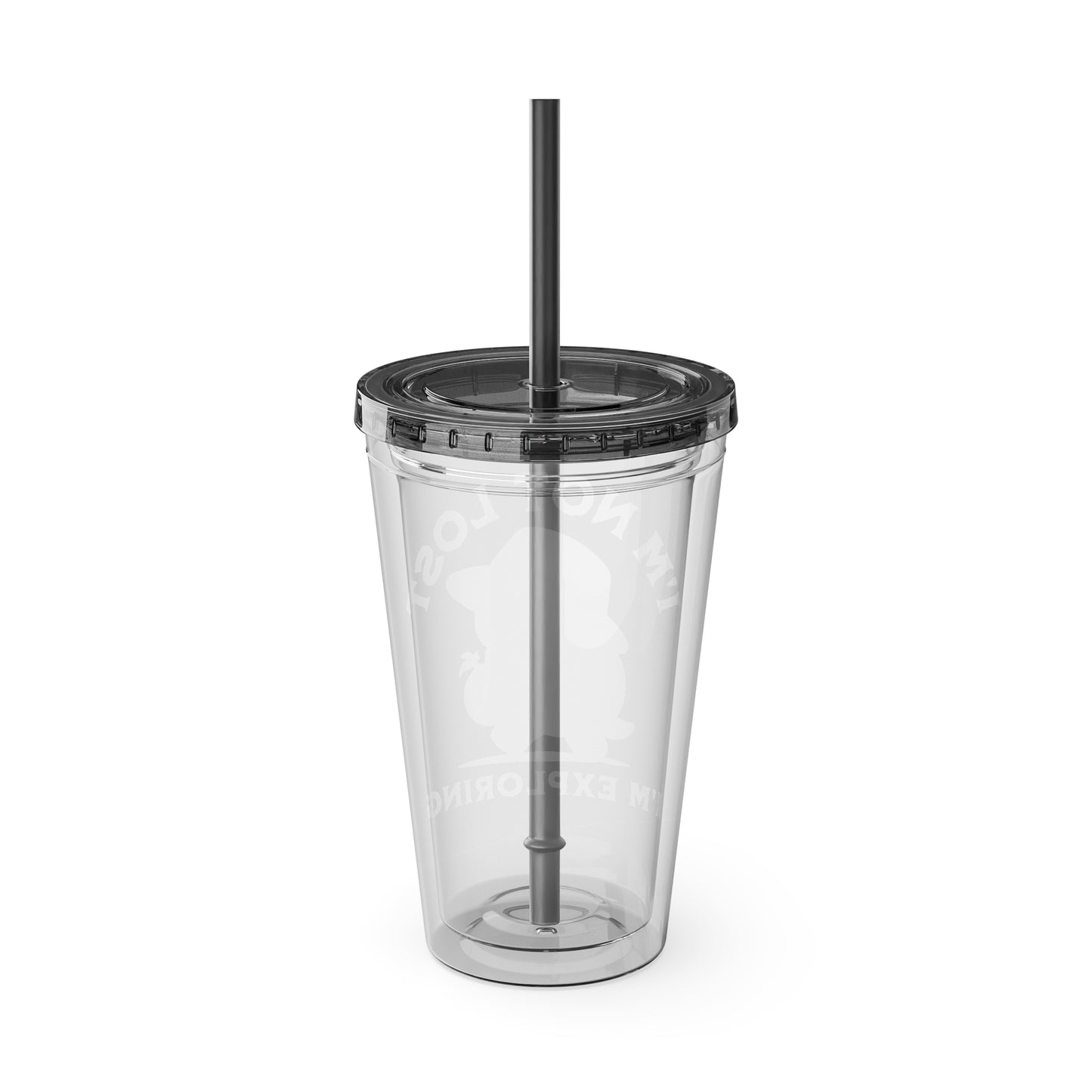 I'm Not Lost, I'm Exploring - Sunsplash Tumbler with Straw, 16oz